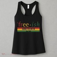 Free Ish Since 1865 With Pan African Flag For Juneteenth Women's Tank Top thumb 3