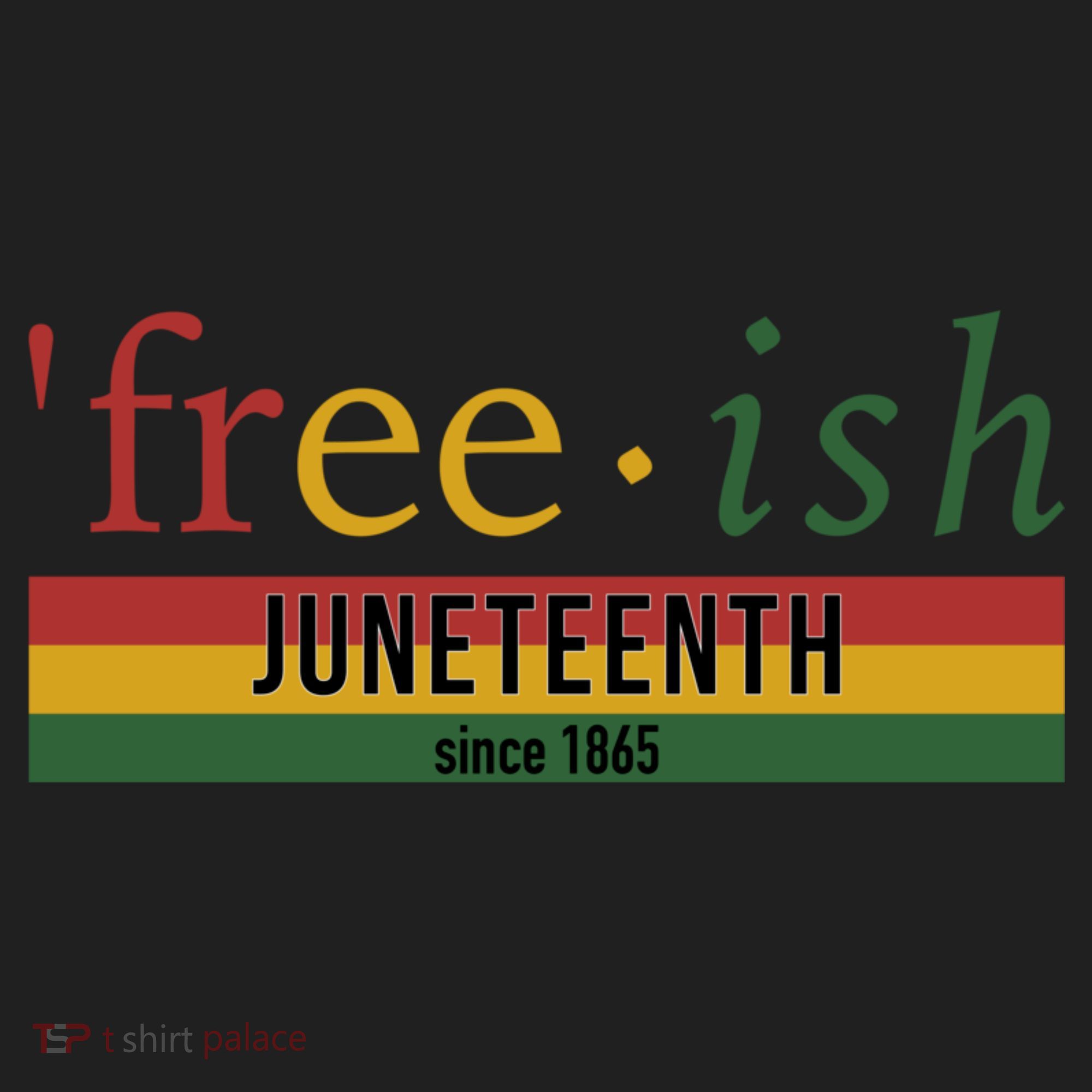 Free Ish Since 1865 With Pan African Flag For Juneteenth Golf Towel