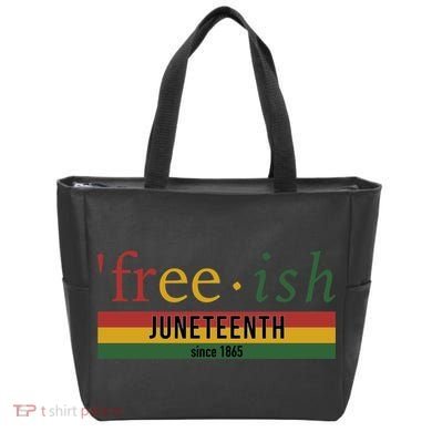 Free Ish Since 1865 With Pan African Flag For Juneteenth Tote Bag