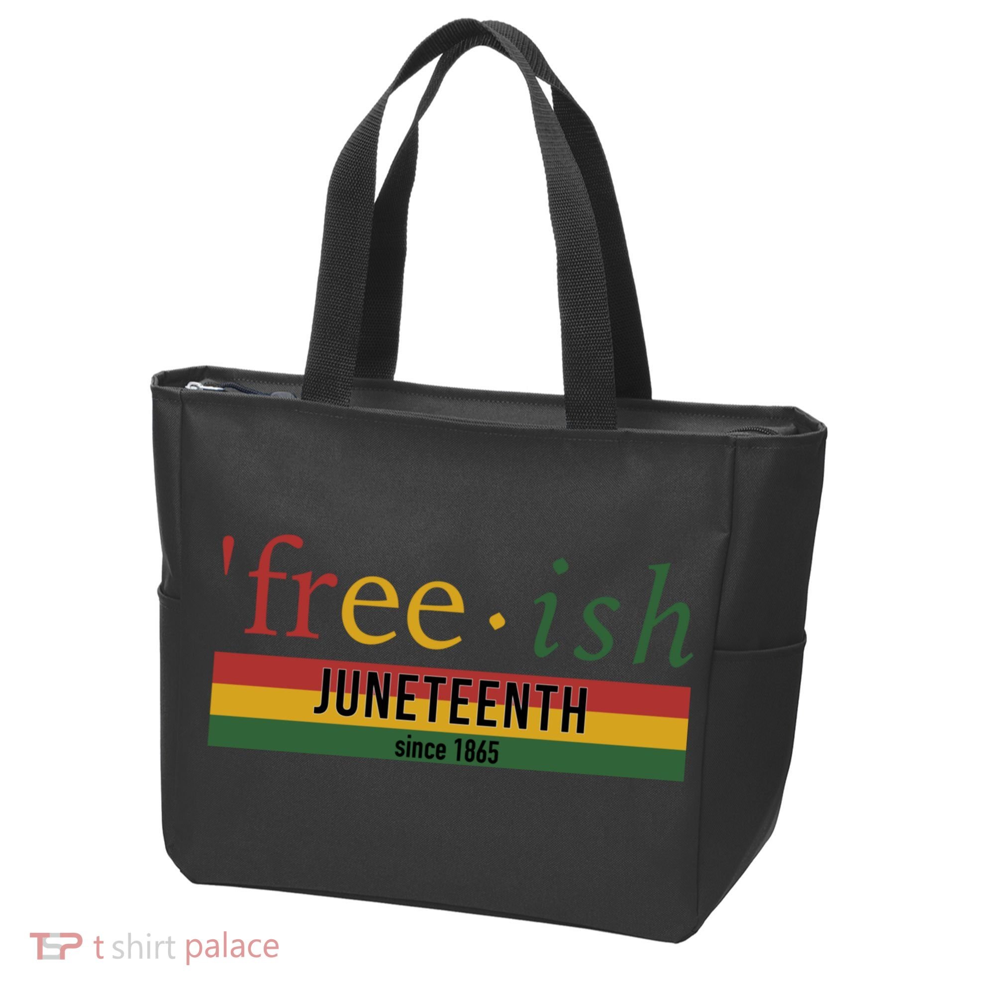 Free Ish Since 1865 With Pan African Flag For Juneteenth Tote Bag