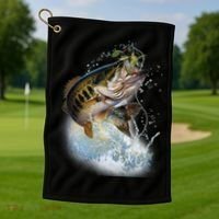 Fish and Hook Golf Towel thumb 1