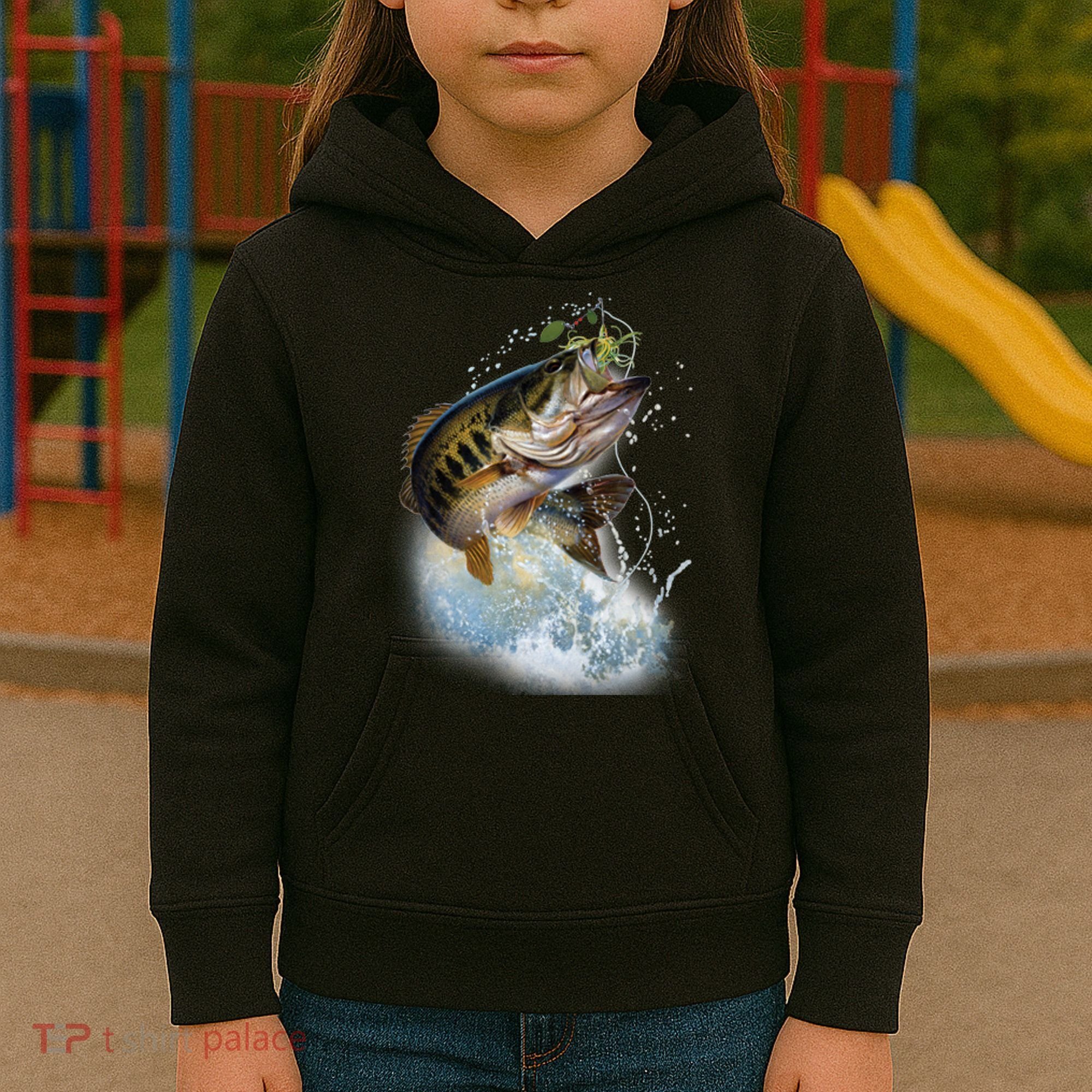 Fish and Hook Kids Hoodie