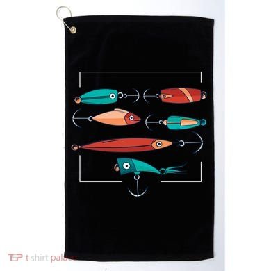 Fish Bait Set Golf Towel