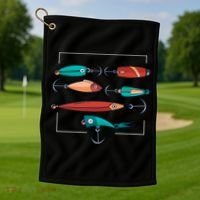 Fish Bait Set Golf Towel thumb 1