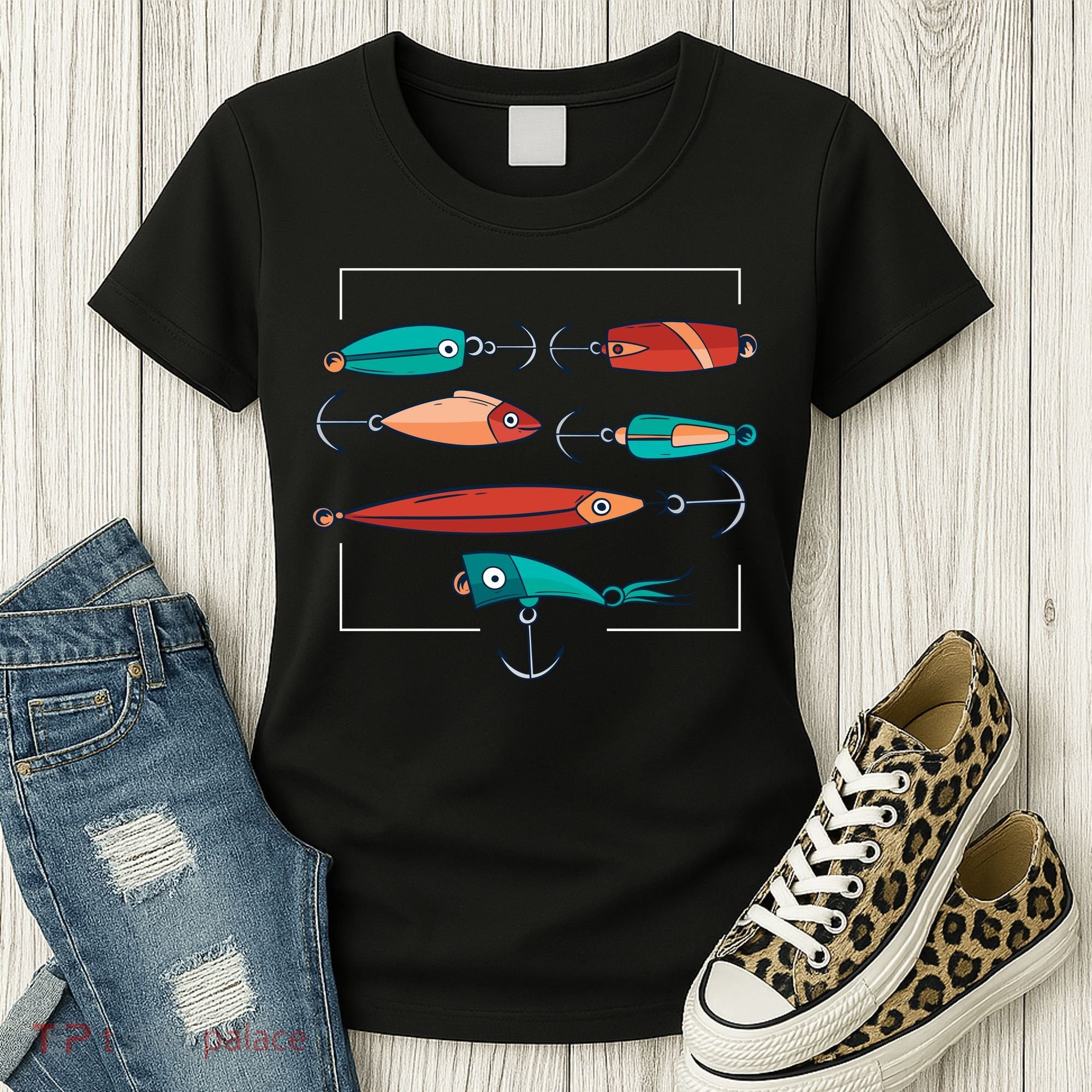 Fish Bait Set Women's T-Shirt