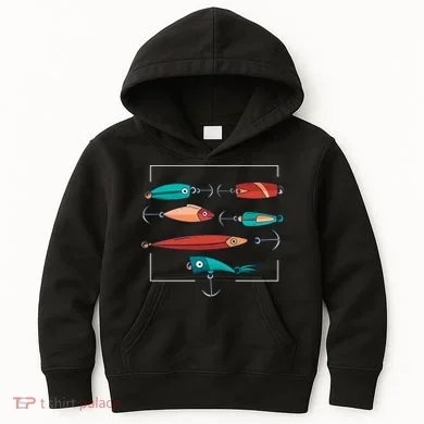 Fish Bait Set Kids Hoodie