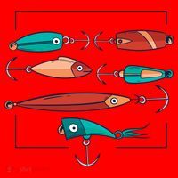 Fish Bait Set Santa Hat thumb 1