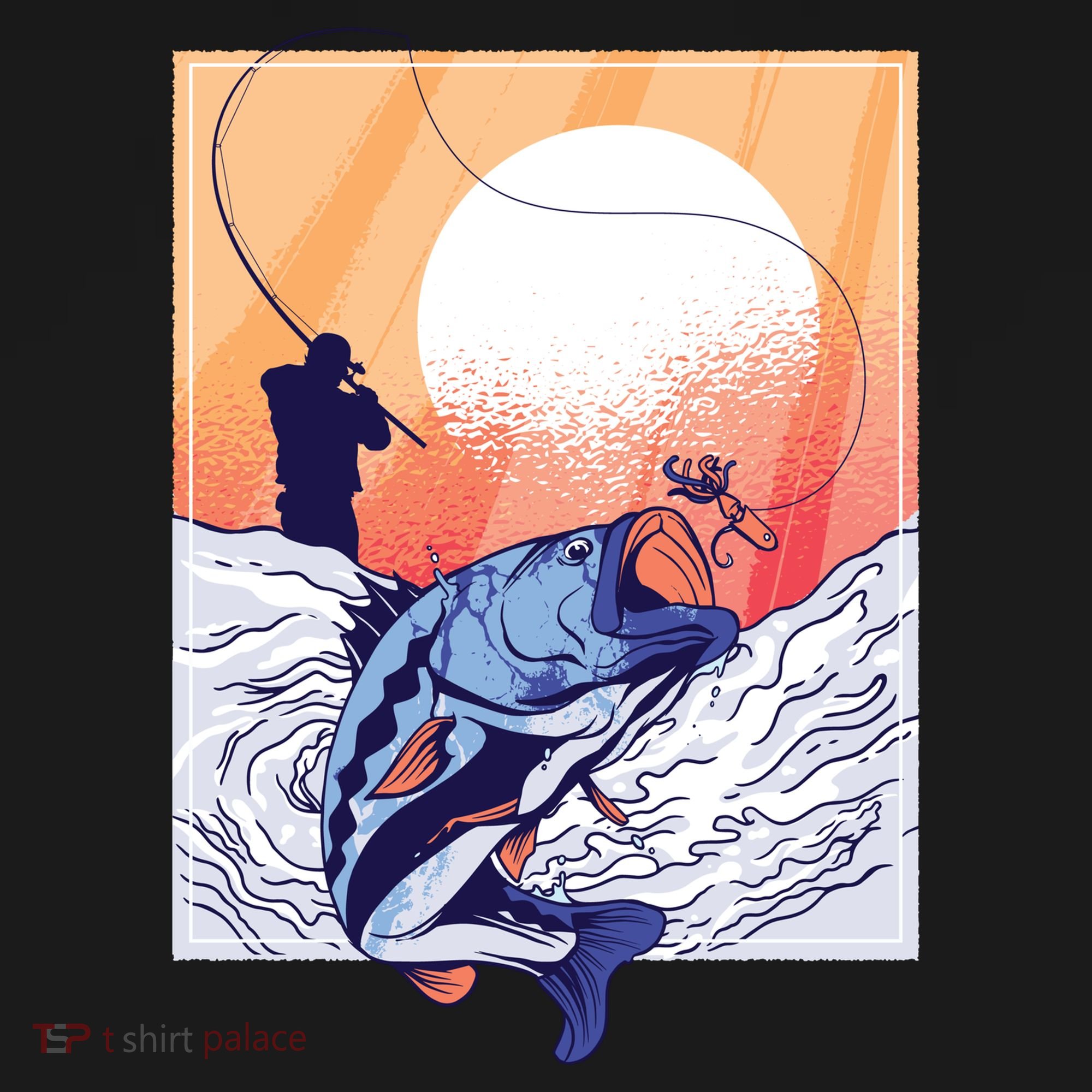 Fisherman Sunset Ornament