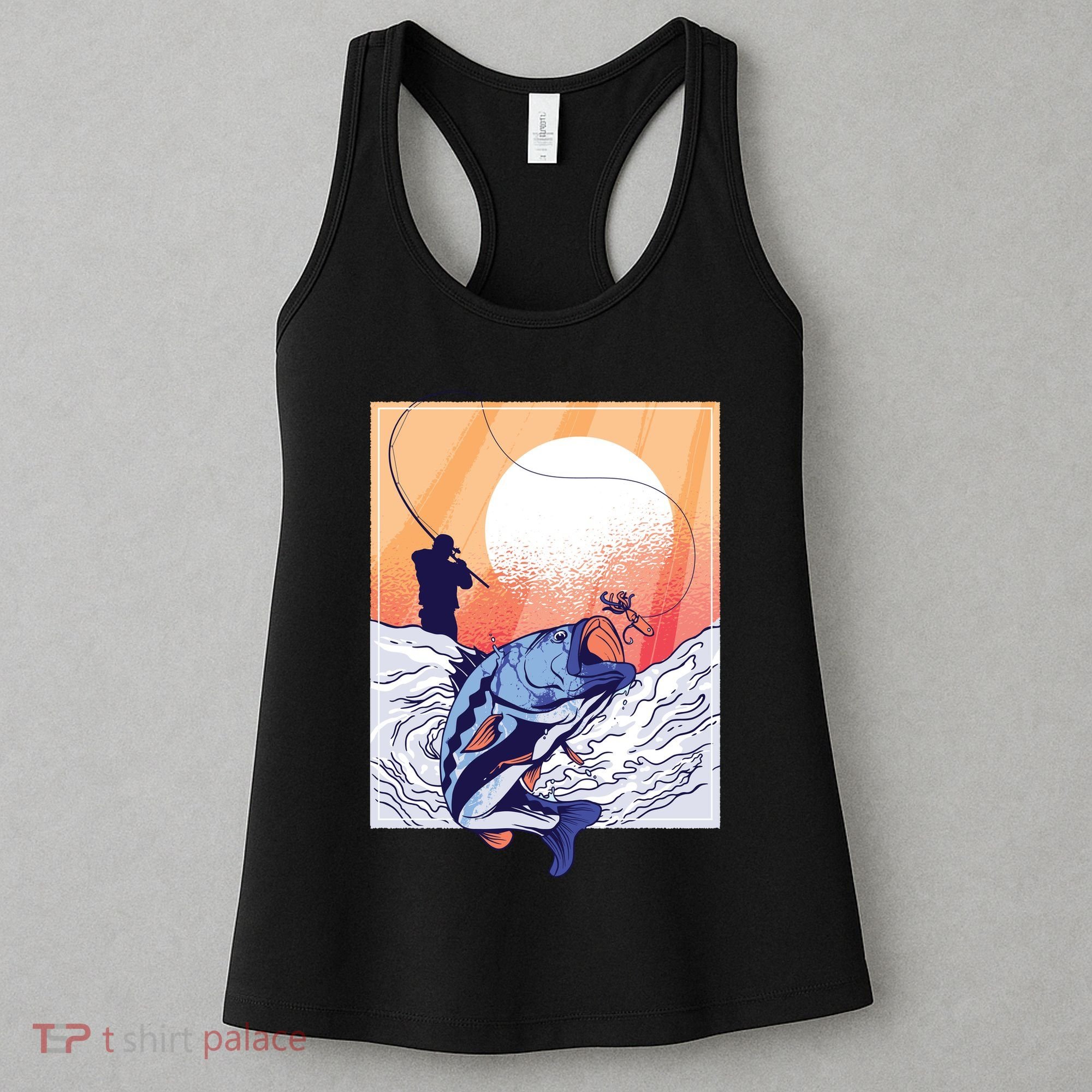 Fisherman Sunset Women's Tank Top