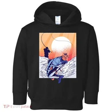 Fisherman Sunset Toddler Hoodie
