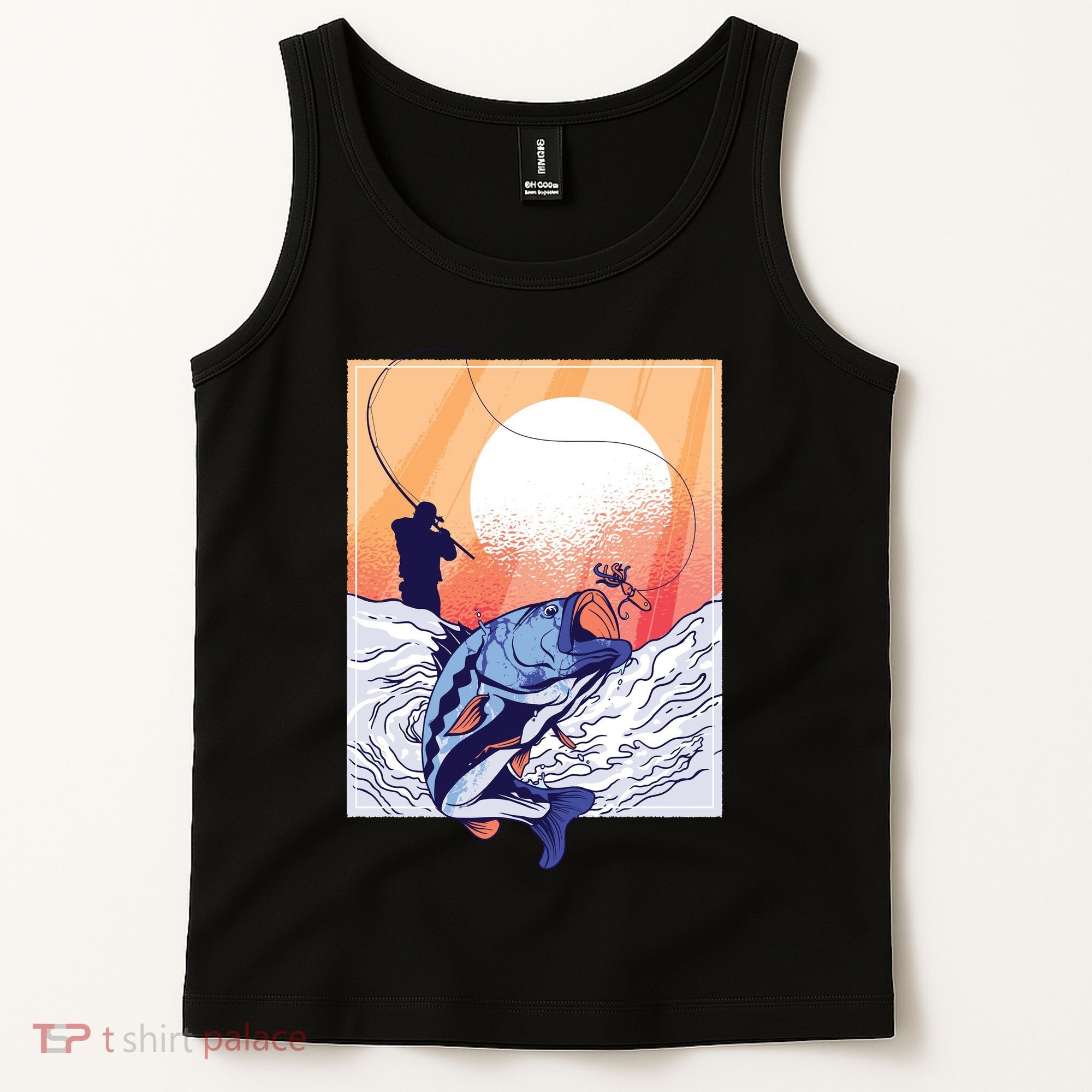 Fisherman Sunset Tank Top