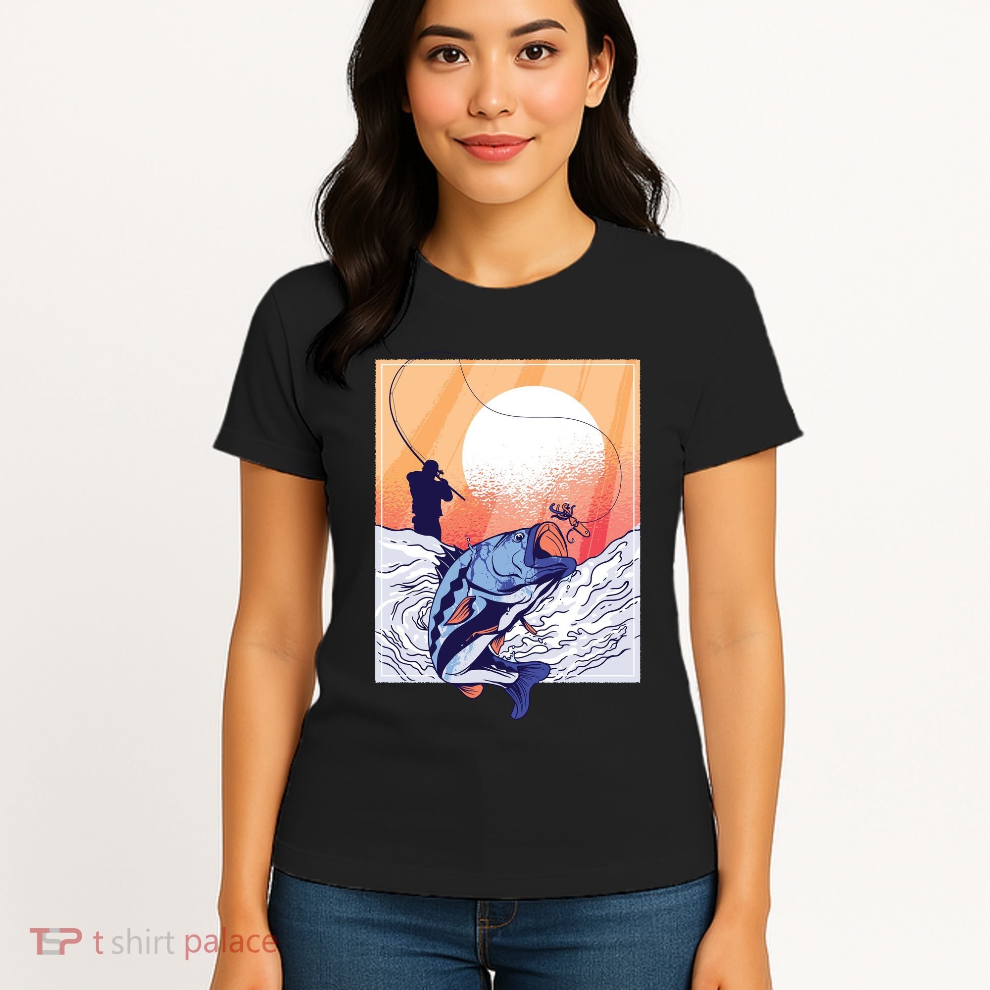 Fisherman Sunset Women's T-Shirt