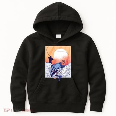 Fisherman Sunset Kids Hoodie