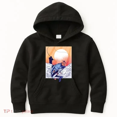 Fisherman Sunset Kids Hoodie