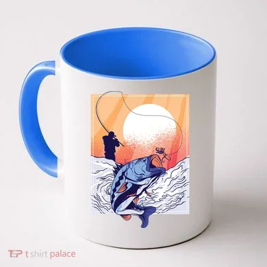 Fisherman Sunset Coffee Mug
