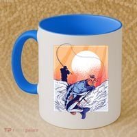 Fisherman Sunset Coffee Mug thumb 2