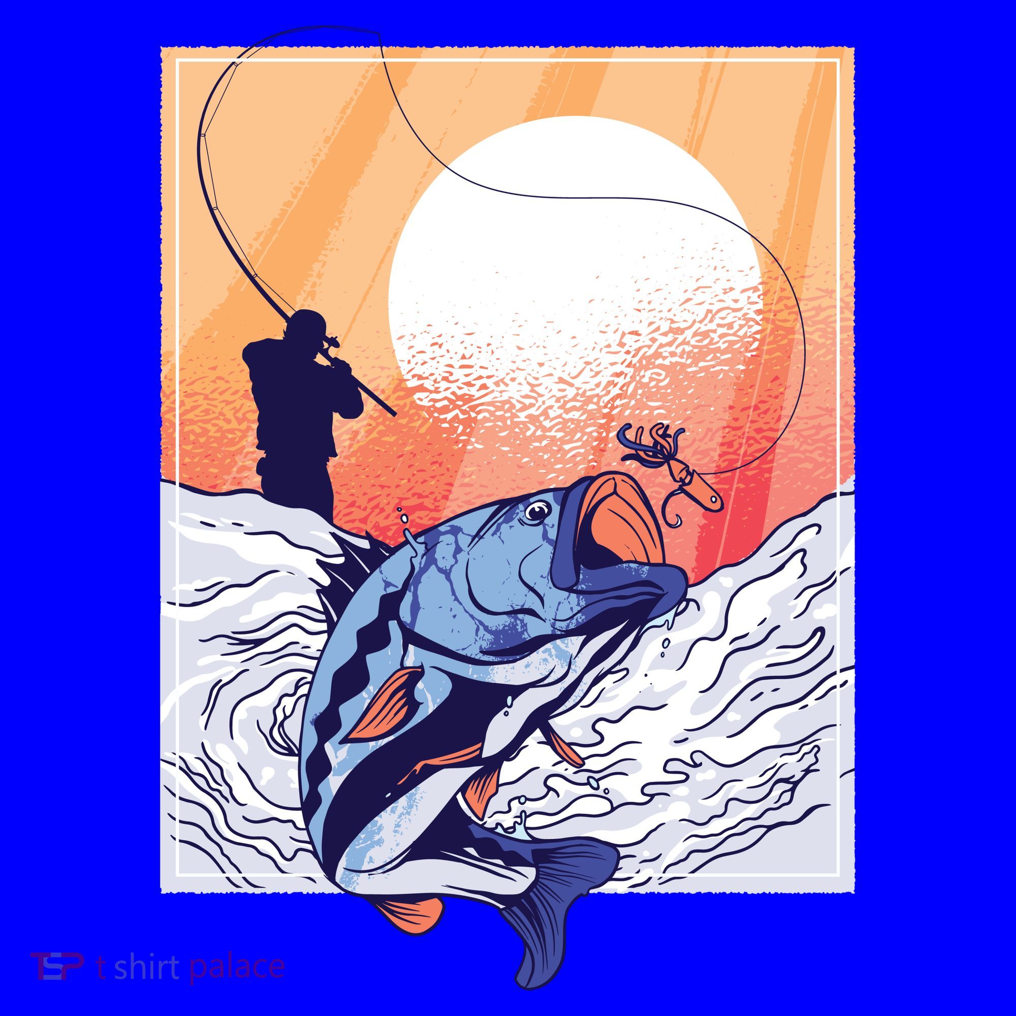 Fisherman Sunset Coffee Mug