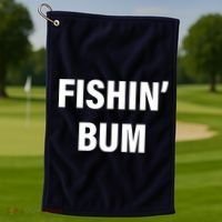 Fishin' Bum Golf Towel thumb 1