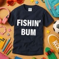 Fishin' Bum Kids T-Shirt thumb 3