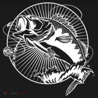Fishing - Jumping Bass Fish Hoodie thumb 7