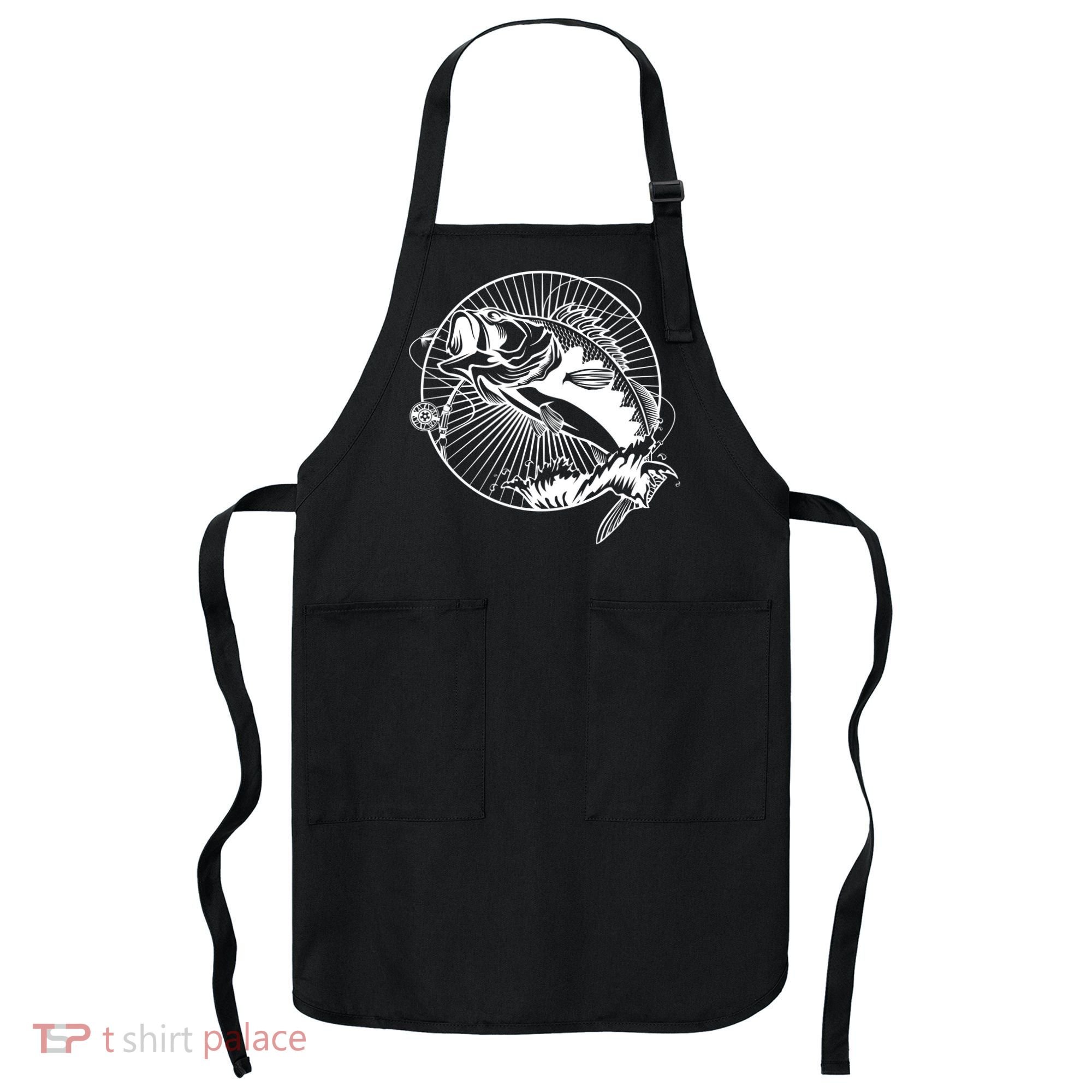 Fishing - Jumping Bass Fish Apron