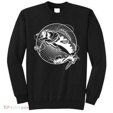 Fishing - Jumping Bass Fish Sweatshirt
