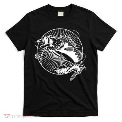 Fishing - Jumping Bass Fish T-Shirt