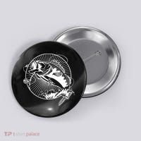 Fishing - Jumping Bass Fish Button thumb 0