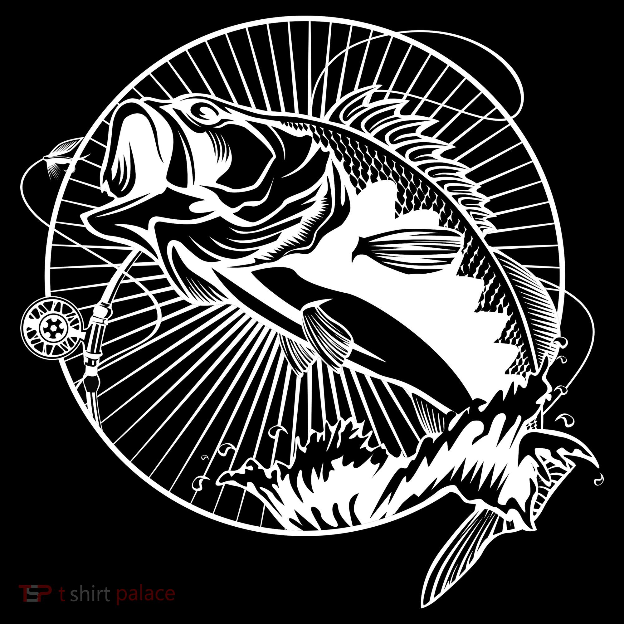 Fishing - Jumping Bass Fish Women's Tank Top