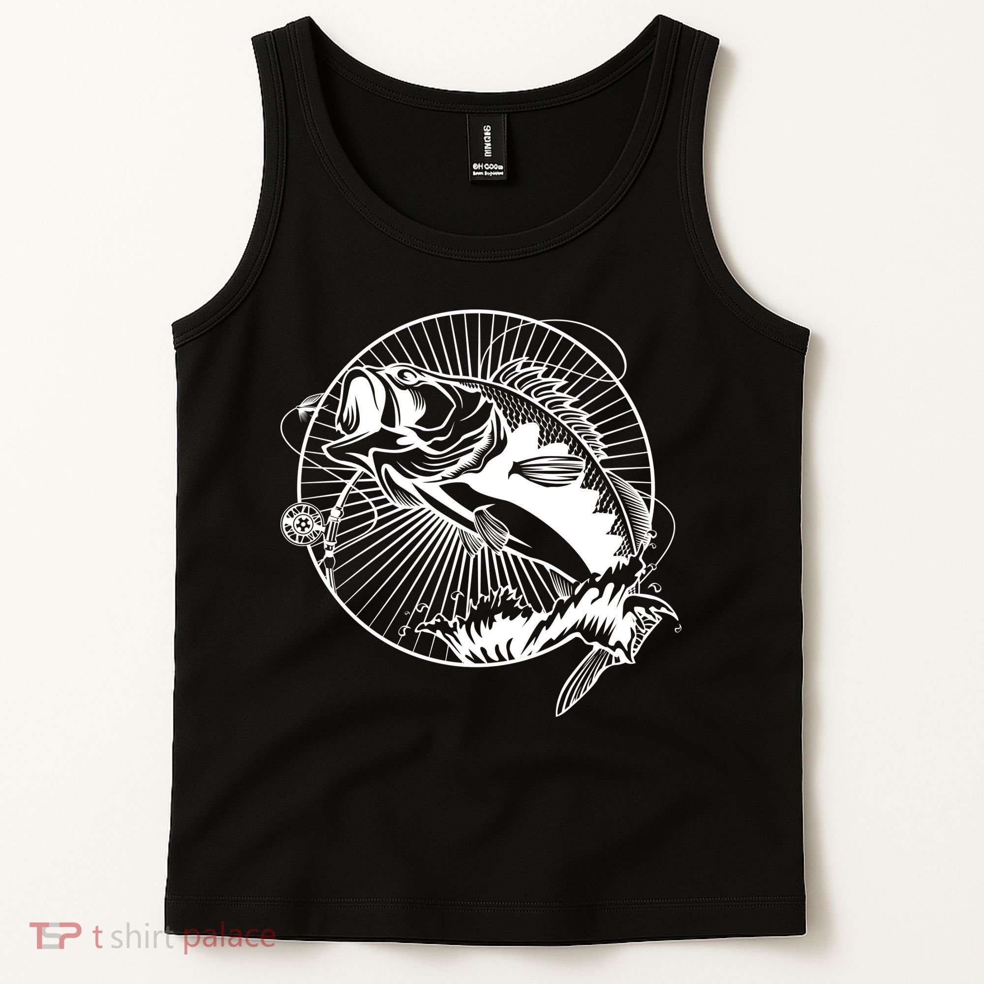 Fishing - Jumping Bass Fish Tank Top