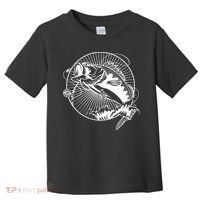 Fishing - Jumping Bass Fish Toddler T-Shirt thumb 0