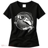 Fishing - Jumping Bass Fish Women's T-Shirt thumb 0
