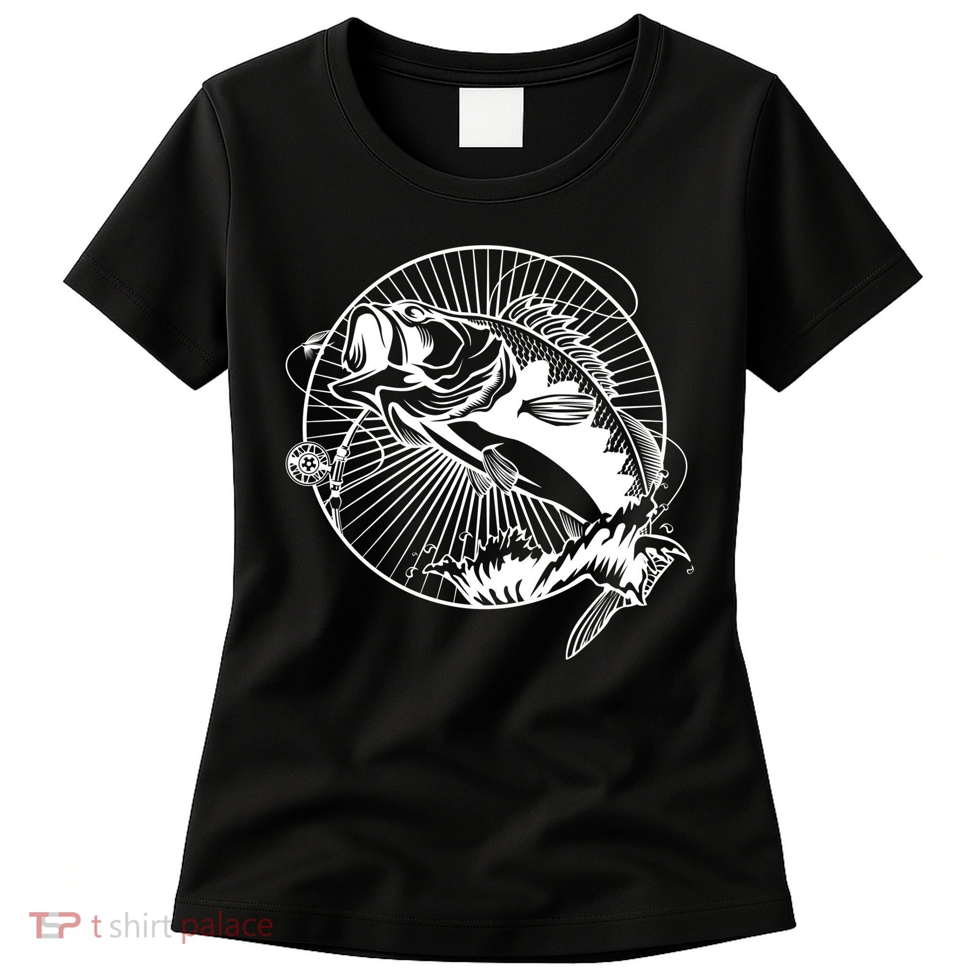 Fishing - Jumping Bass Fish Women's T-Shirt