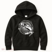 Fishing - Jumping Bass Fish Kids Hoodie thumb 0