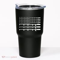 Fishing American Flag Fisherman Rods Tumbler thumb 0