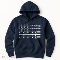 Fishing American Flag Fisherman Rods Hoodie thumb 0