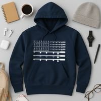 Fishing American Flag Fisherman Rods Hoodie thumb 3