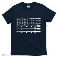 Fishing American Flag Fisherman Rods T-Shirt thumb 0