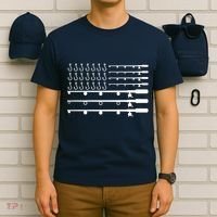 Fishing American Flag Fisherman Rods T-Shirt thumb 6