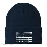 Fishing American Flag Fisherman Rods Beanie thumb 0