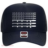 Fishing American Flag Fisherman Rods Hat thumb 0