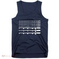 Fishing American Flag Fisherman Rods Tank Top thumb 0