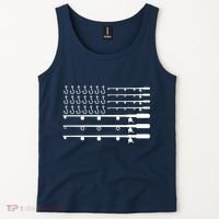 Fishing American Flag Fisherman Rods Tank Top thumb 2
