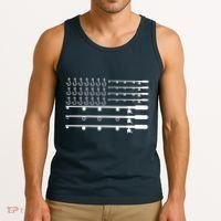 Fishing American Flag Fisherman Rods Tank Top thumb 3