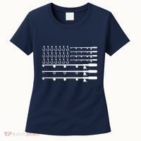 Fishing American Flag Fisherman Rods Women's T-Shirt thumb 0
