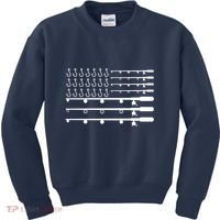 Fishing American Flag Fisherman Rods Kids Sweatshirt thumb 0