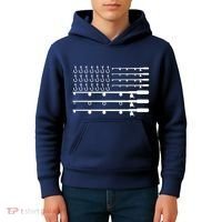 Fishing American Flag Fisherman Rods Kids Hoodie thumb 4