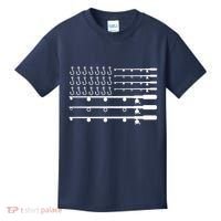 Fishing American Flag Fisherman Rods Kids T-Shirt thumb 0