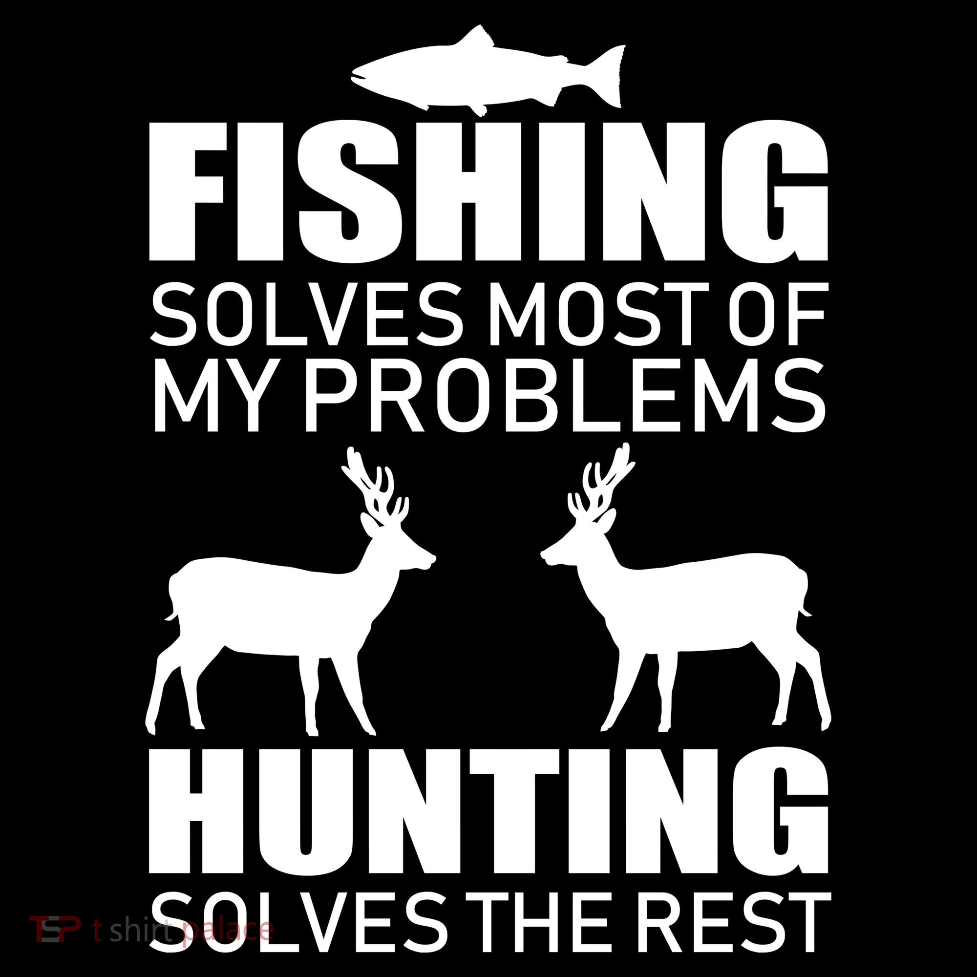Fishing And Hunting Solves My Problems Backpack