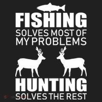 Fishing And Hunting Solves My Problems Hat thumb 2